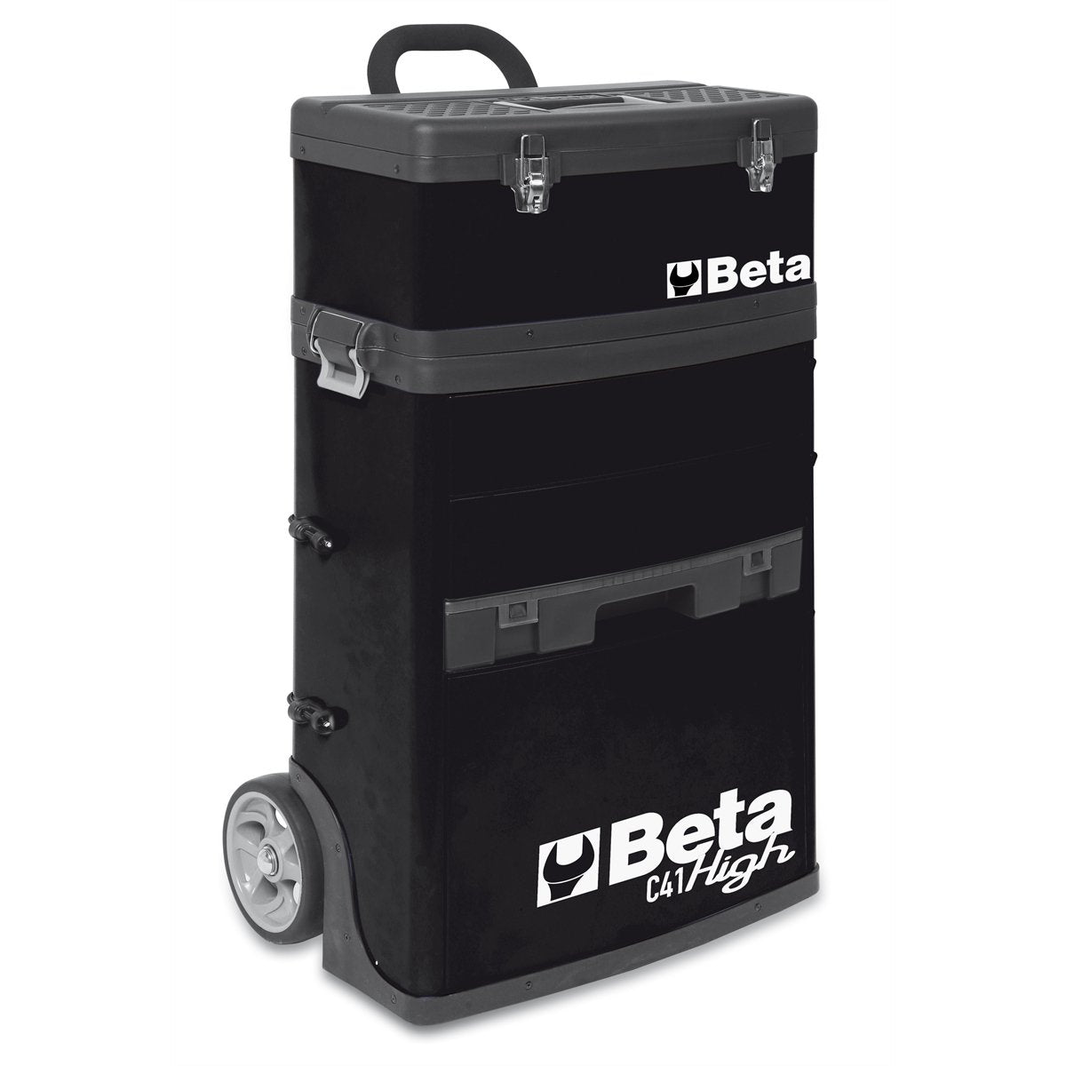 Beta Tools 041000005 C41H-N Two Module Portable Road Boxes Tool Trolley - Black