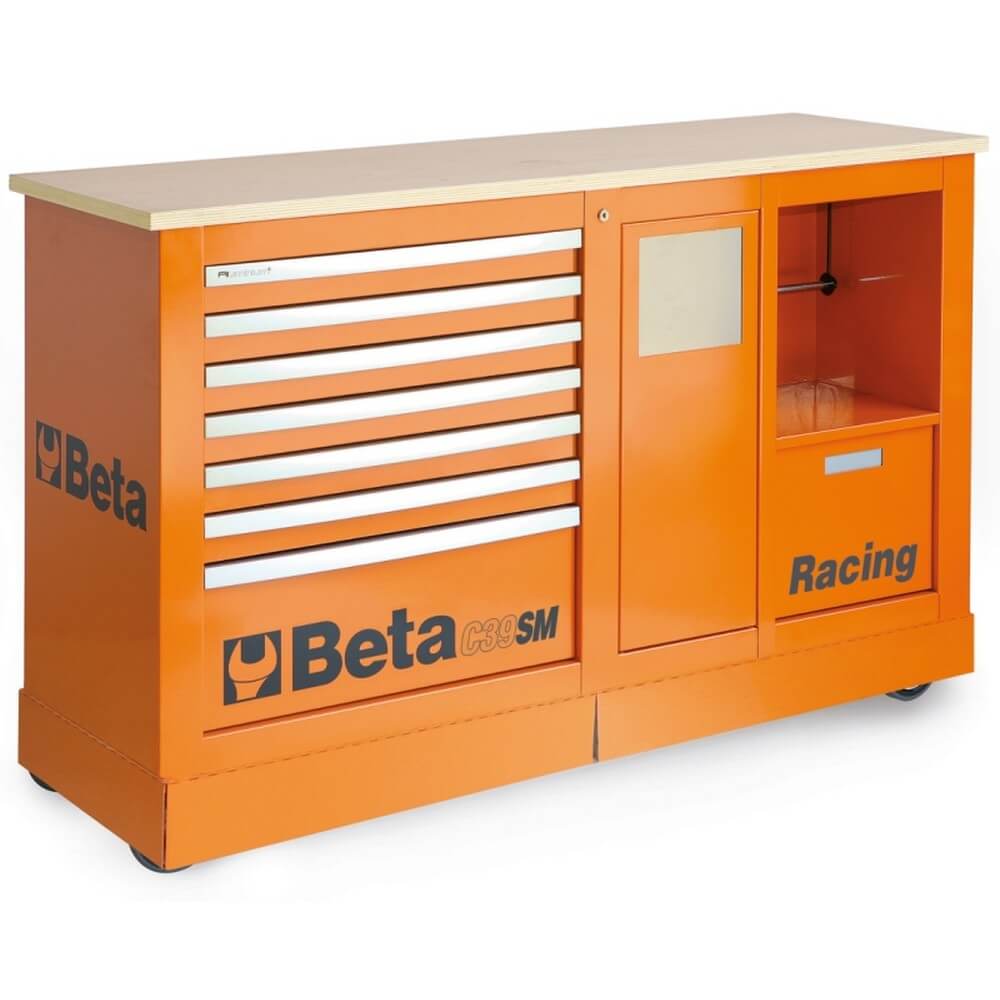 Beta Tools Special Racing Mobile Roller Cabinet C39SM Orange, 039390001