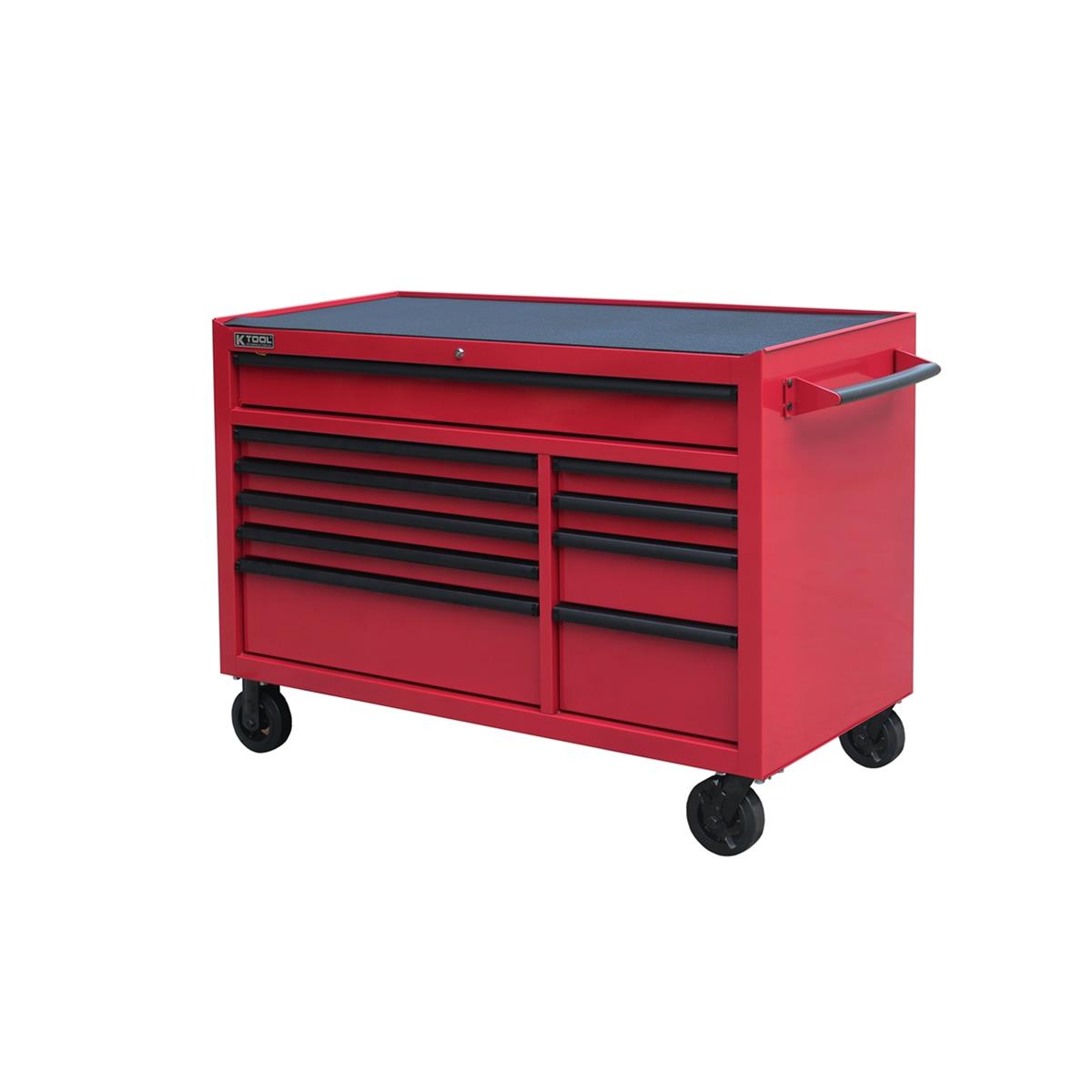 K-Tool International KTI75156 - Red Tool Cabinet Pro Series 54" Rolling 10-Drawer